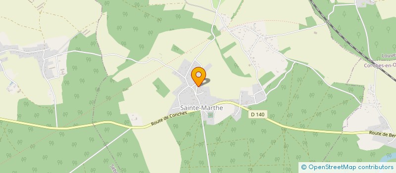 localisation de l'entreprise COMMUNE DE LOUVERSEY  LOUVERSEY