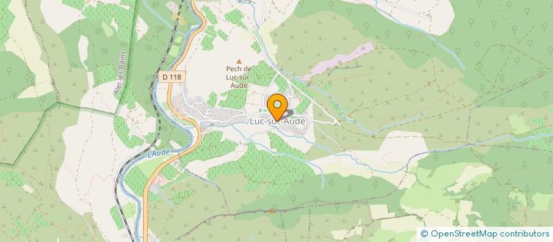 localisation de l'entreprise COMMUNE DE LUC-SUR-AUDE  LUC-SUR-AUDE