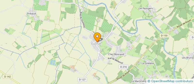 localisation de l'entreprise COMMUNE DE LUCHAT  LUCHAT