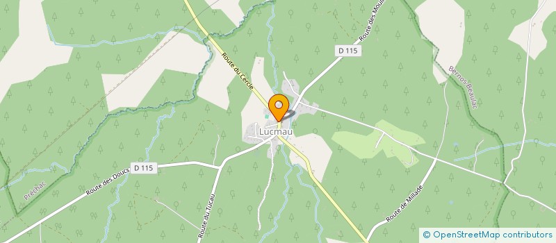 localisation de l'entreprise COMMUNE DE LUCMAU  LUCMAU