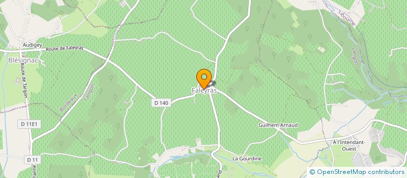 localisation de l'entreprise COMMUNE DE LUGASSON  LUGASSON