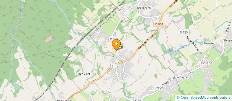 localisation de l'entreprise COMMUNE DE LULLY  LULLY