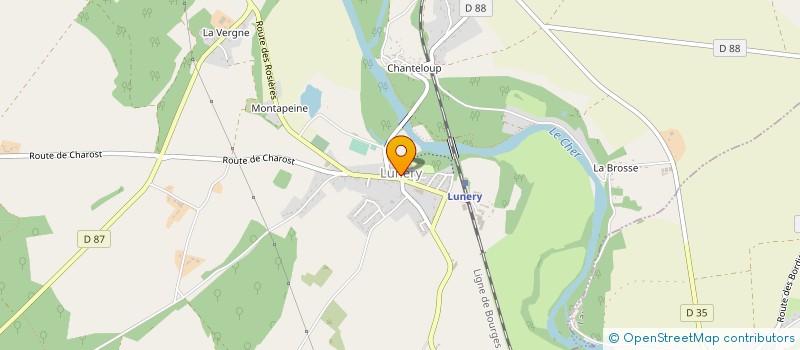 localisation de l'entreprise COMMUNE DE LUNERY  LUNERY