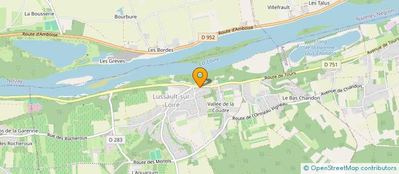 localisation de l'entreprise COMMUNE DE LUSSAULT SUR LOIRE  LUSSAULT-SUR-LOIRE