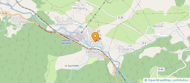 localisation de l'entreprise COMMUNE DE LUZENAC à LUZENAC