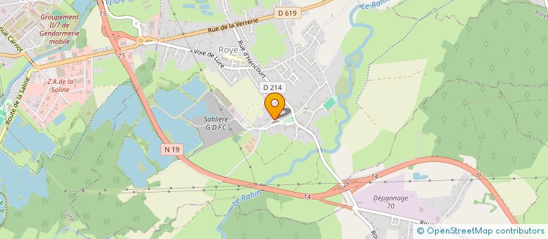 localisation de l'entreprise COMMUNE DE LYOFFANS  LYOFFANS