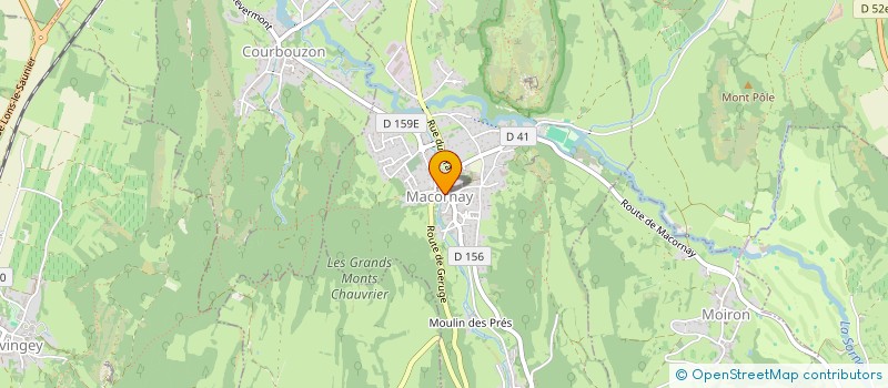 localisation de l'entreprise COMMUNE DE MACORNAY  MACORNAY