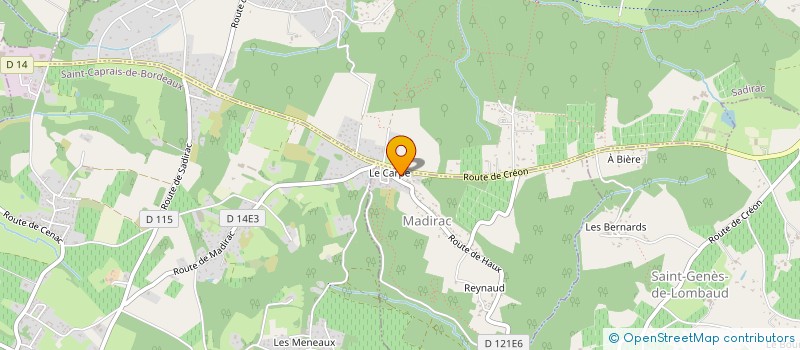 localisation de l'entreprise COMMUNE DE MADIRAC  MADIRAC