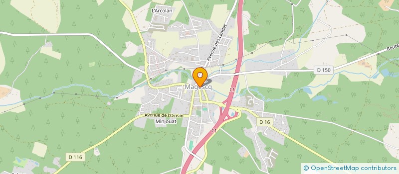 localisation de l'entreprise COMMUNE DE MAGESCQ  MAGESCQ