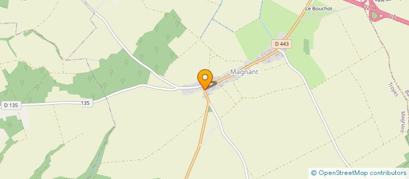 localisation de l'entreprise COMMUNE DE MAGNANT  MAGNANT