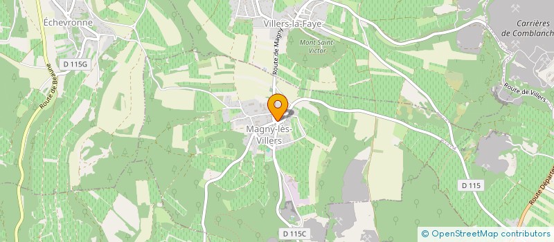 localisation de l'entreprise COMMUNE DE MAGNY-LES-VILLERS  MAGNY-LES-VILLERS