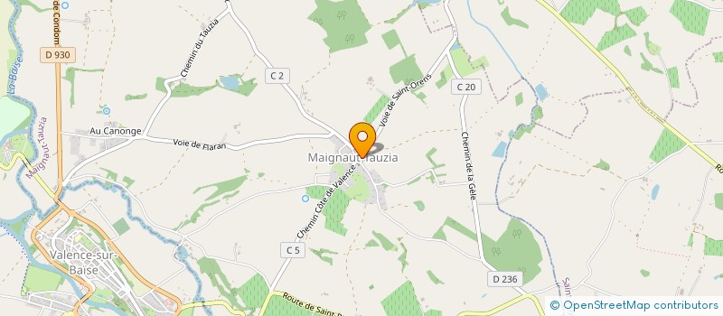 localisation de l'entreprise COMMUNE DE MAIGNAUT TAUZIA  MAIGNAUT-TAUZIA