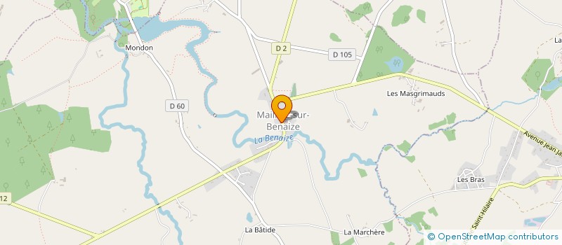 localisation de l'entreprise COMMUNE DE MAILHAC SUR BENAIZE  MAILHAC-SUR-BENAIZE