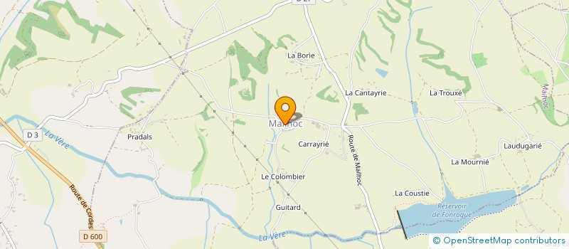 localisation de l'entreprise COMMUNE DE MAILHOC  MAILHOC