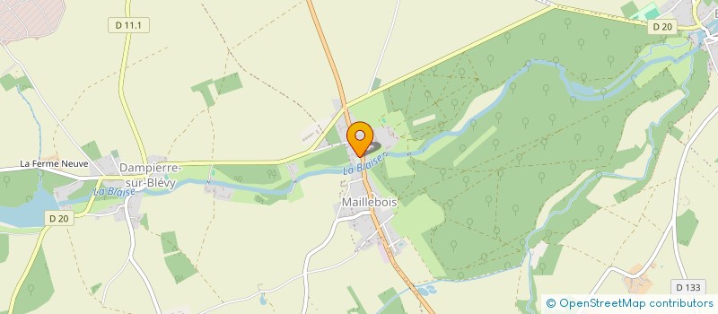localisation de l'entreprise COMMUNE DE MAILLEBOIS à MAILLEBOIS