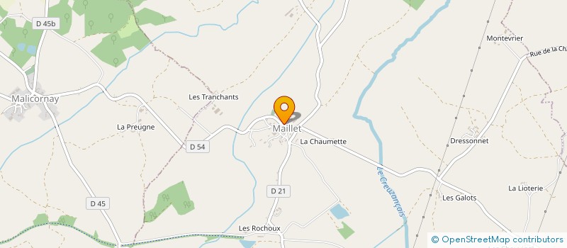 localisation de l'entreprise COMMUNE DE MAILLET à MAILLET