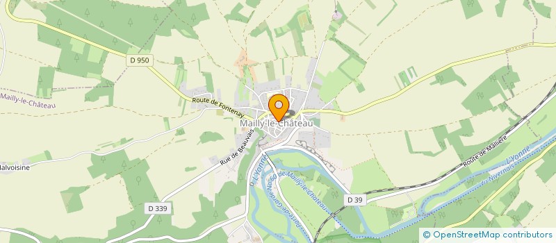 localisation de l'entreprise COMMUNE DE MAILLY LE CHATEAU  MAILLY-LE-CHATEAU