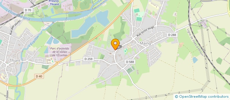 localisation de l'entreprise COMMUNE DE MAING  MAING