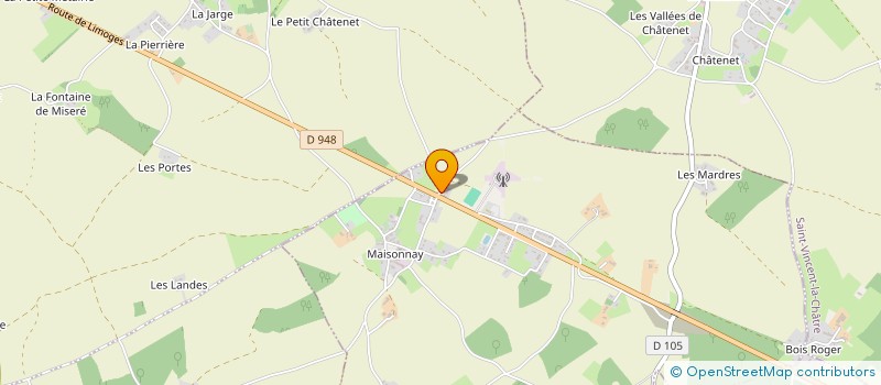 localisation de l'entreprise COMMUNE DE MAISONNAY  MAISONNAY