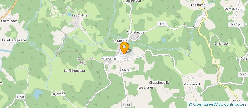 localisation de l'entreprise COMMUNE DE MAISONNISSES à MAISONNISSES