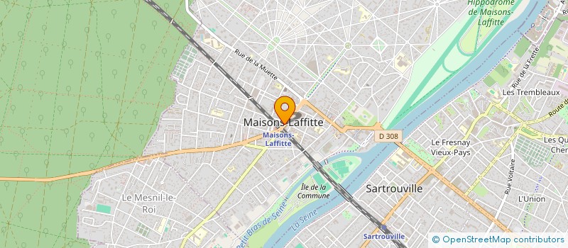 localisation de l'entreprise COMMUNE DE MAISONS LAFFITTE  MAISONS-LAFFITTE