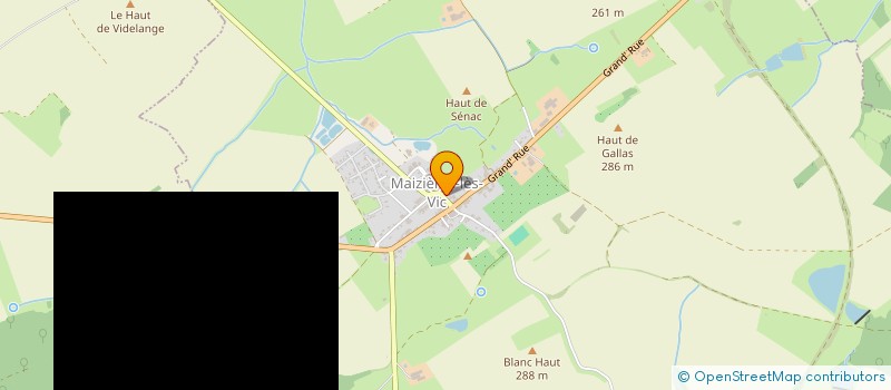 localisation de l'entreprise COMMUNE DE MAIZIERES LES VIC  MAIZIERES-LES-VIC