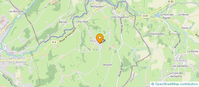 localisation de l'entreprise COMMUNE DE MAIZILLY  MAIZILLY