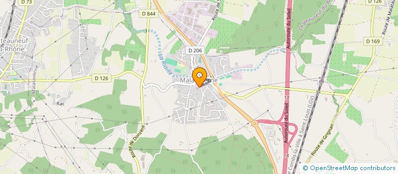 localisation de l'entreprise COMMUNE DE MALATAVERNE  MALATAVERNE