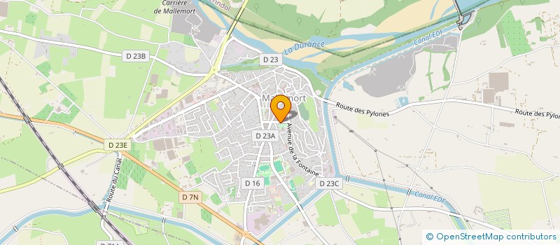 localisation de l'entreprise COMMUNE DE MALLEMORT  MALLEMORT