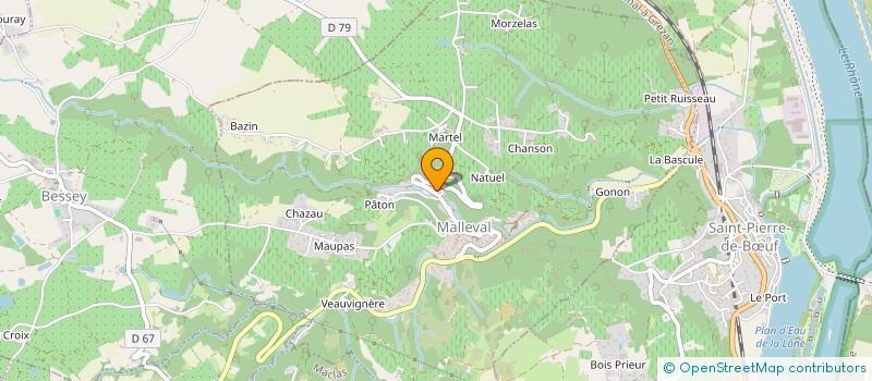 localisation de l'entreprise COMMUNE DE MALLEVAL  MALLEVAL