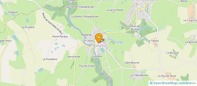 localisation de l'entreprise COMMUNE DE MALLIEVRE à MALLIEVRE