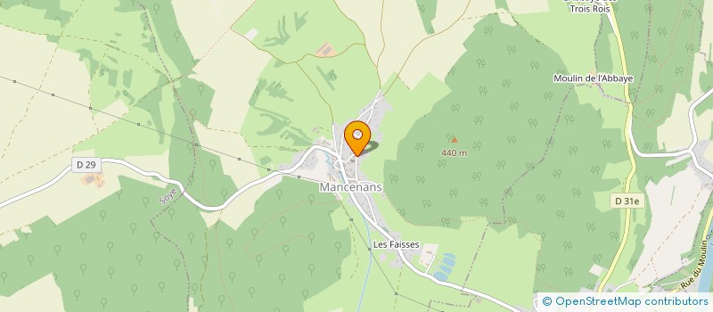 localisation de l'entreprise COMMUNE DE MANCENANS  MANCENANS