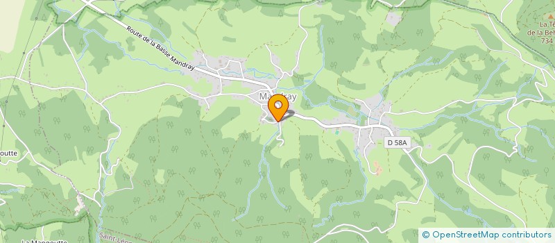 localisation de l'entreprise COMMUNE DE MANDRAY  MANDRAY