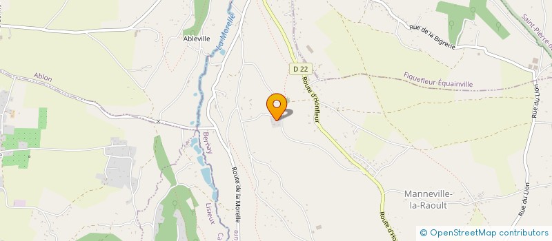 localisation de l'entreprise COMMUNE DE MANNEVILLE LA RAOULT  MANNEVILLE-LA-RAOULT