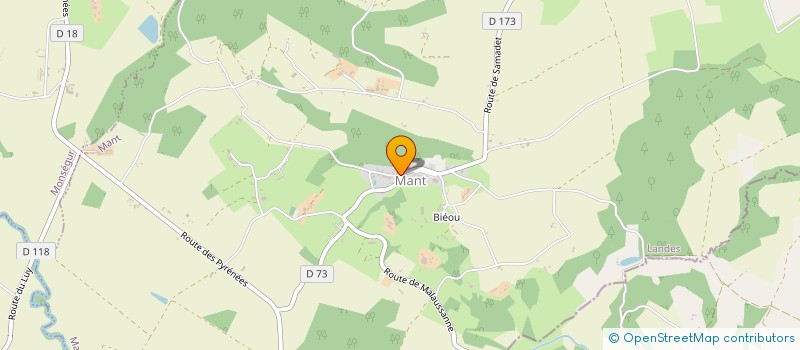 localisation de l'entreprise COMMUNE DE MANT  MANT