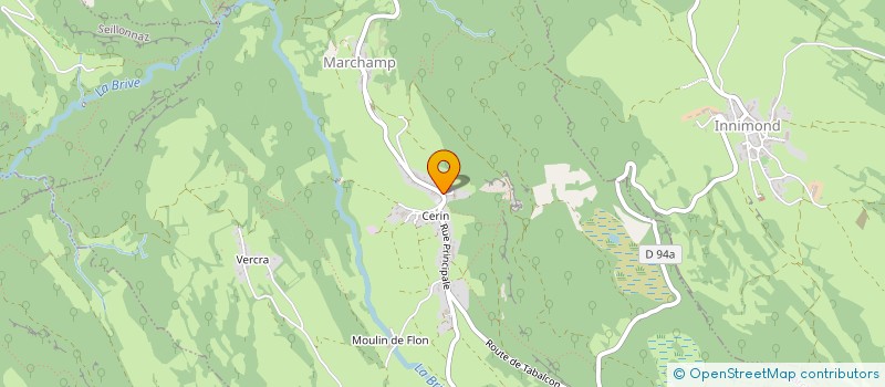 localisation de l'entreprise COMMUNE DE MARCHAMP  MARCHAMP