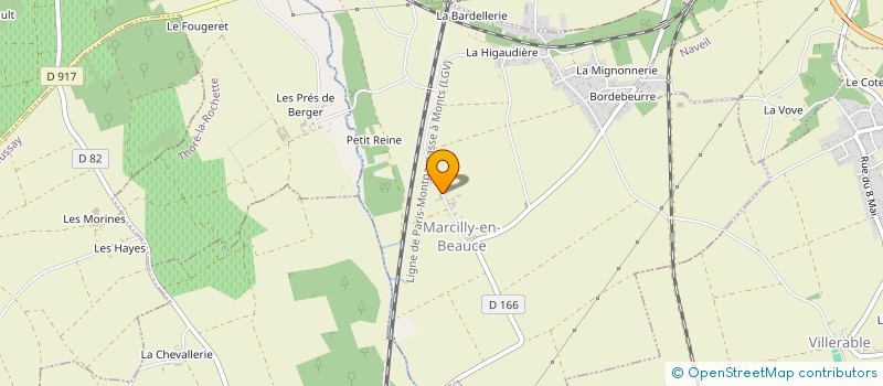 localisation de l'entreprise COMMUNE DE MARCILLY EN BEAUCE  MARCILLY-EN-BEAUCE