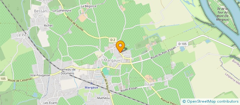 localisation de l'entreprise COMMUNE DE MARGAUX-CANTENAC à MARGAUX-CANTENAC