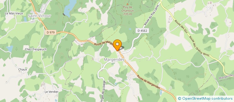 localisation de l'entreprise COMMUNE DE MARGERIDES  MARGERIDES