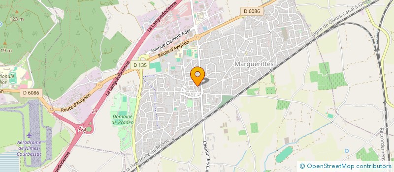 localisation de l'entreprise COMMUNE DE MARGUERITTES  MARGUERITTES