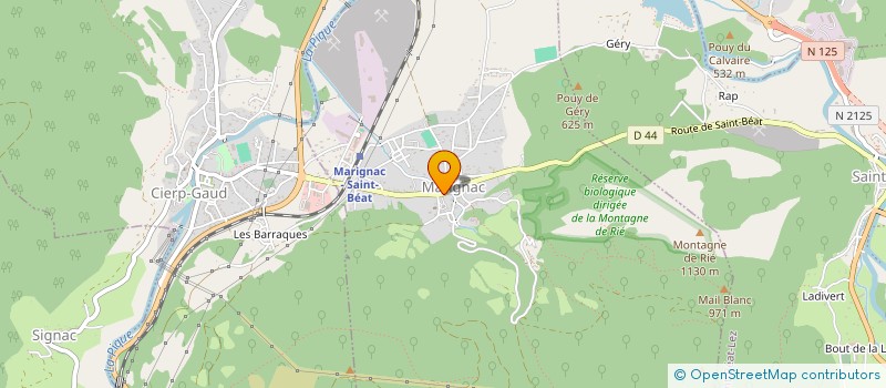 localisation de l'entreprise COMMUNE DE MARIGNAC  MARIGNAC