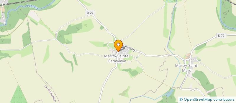 localisation de l'entreprise COMMUNE DE MARIZY SAINTE GENEVIEVE  MARIZY-SAINTE-GENEVIEVE