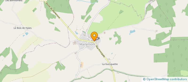 localisation de l'entreprise COMMUNE DE MARLEMONT  MARLEMONT