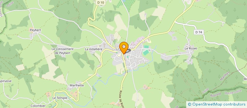 localisation de l'entreprise COMMUNE DE MARLHES  MARLHES