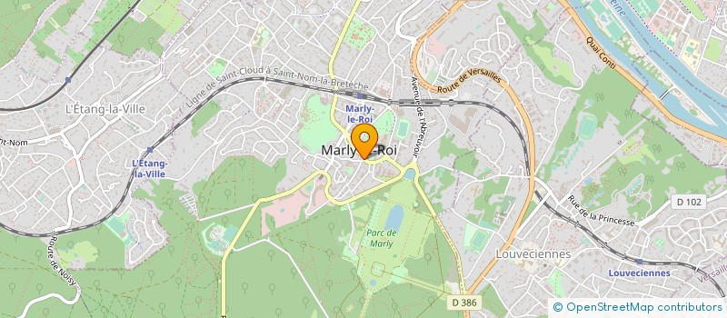 localisation de l'entreprise COMMUNE DE MARLY LE ROI  MARLY-LE-ROI