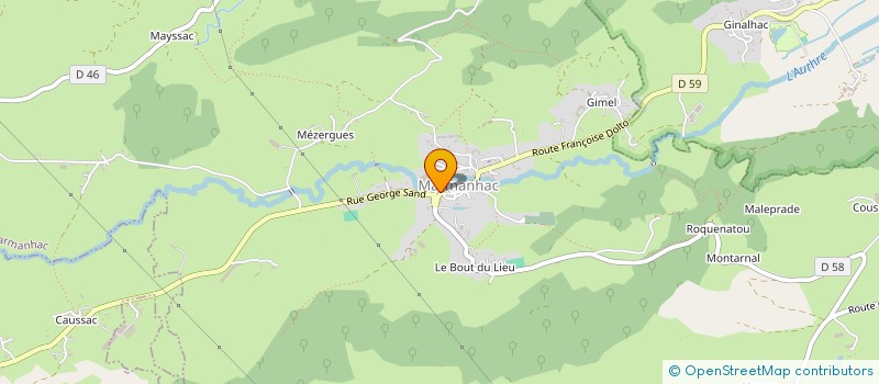 localisation de l'entreprise COMMUNE DE MARMANHAC à MARMANHAC