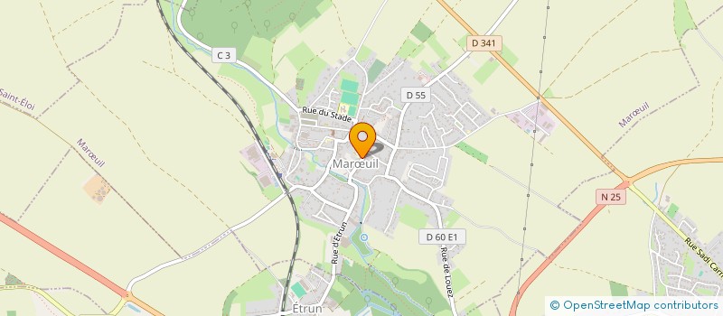 localisation de l'entreprise COMMUNE DE MAROEUIL  MARUIL