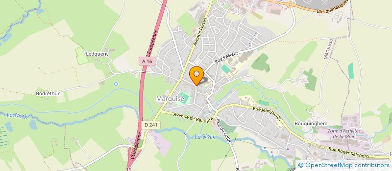 localisation de l'entreprise COMMUNE DE MARQUISE  MARQUISE