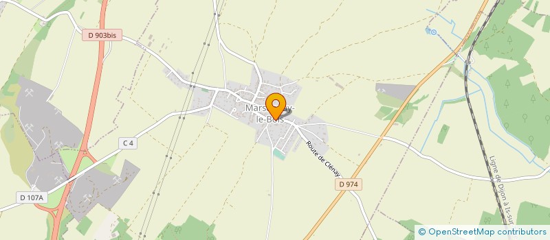 localisation de l'entreprise COMMUNE DE MARSANNAY-LE-BOIS  MARSANNAY-LE-BOIS