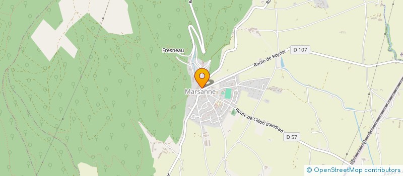 localisation de l'entreprise COMMUNE DE MARSANNE  MARSANNE